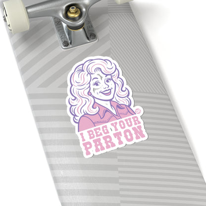 Excuse MeTodd Art Sticker