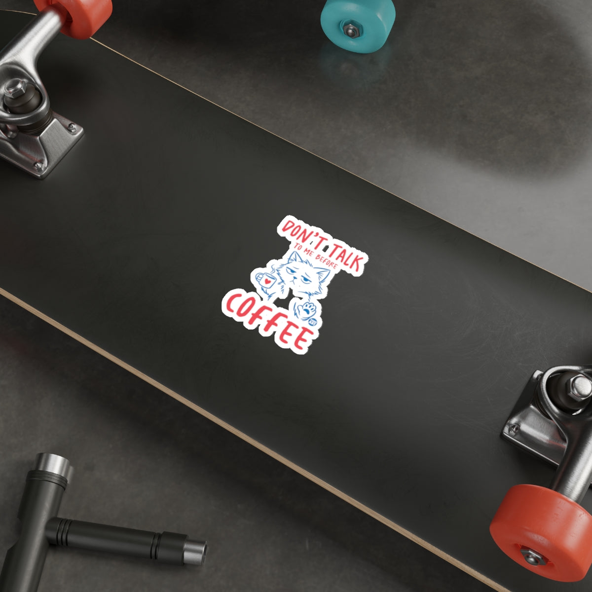 Grumpy Cat DON'T TALK TO ME BEFORE COFFEE Sticker