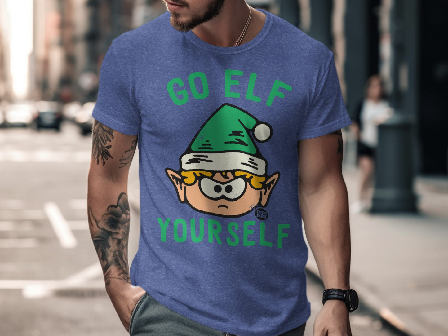 Go Elf Yourself Funny Holiday Graphic Shirt