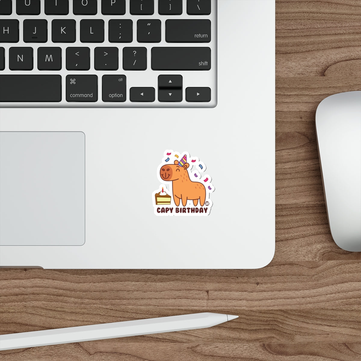 Cute Capybara Happy Birthday Sticker for All Ages