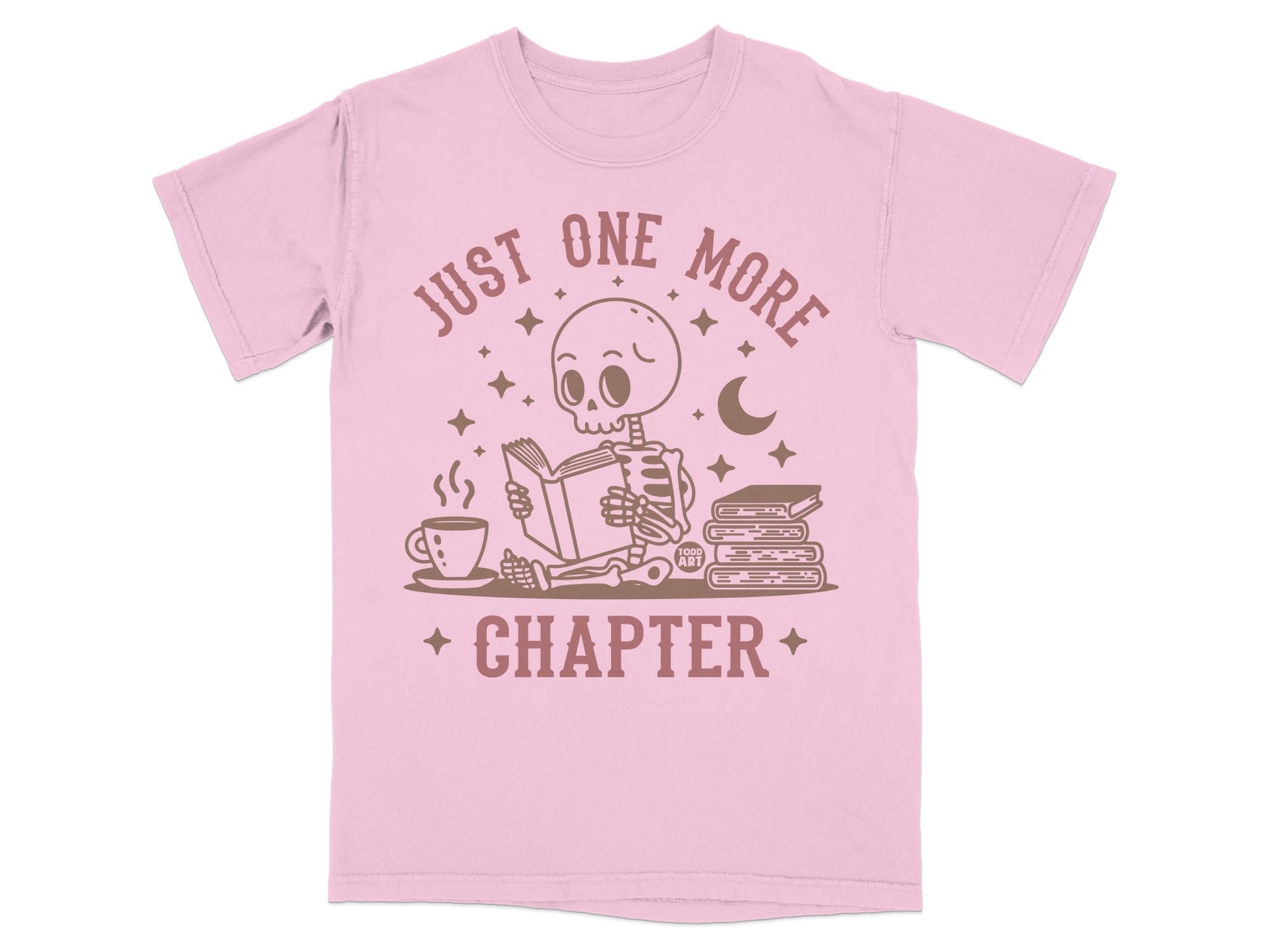 Just One More Chapter Skeleton Reading Graphic Tee