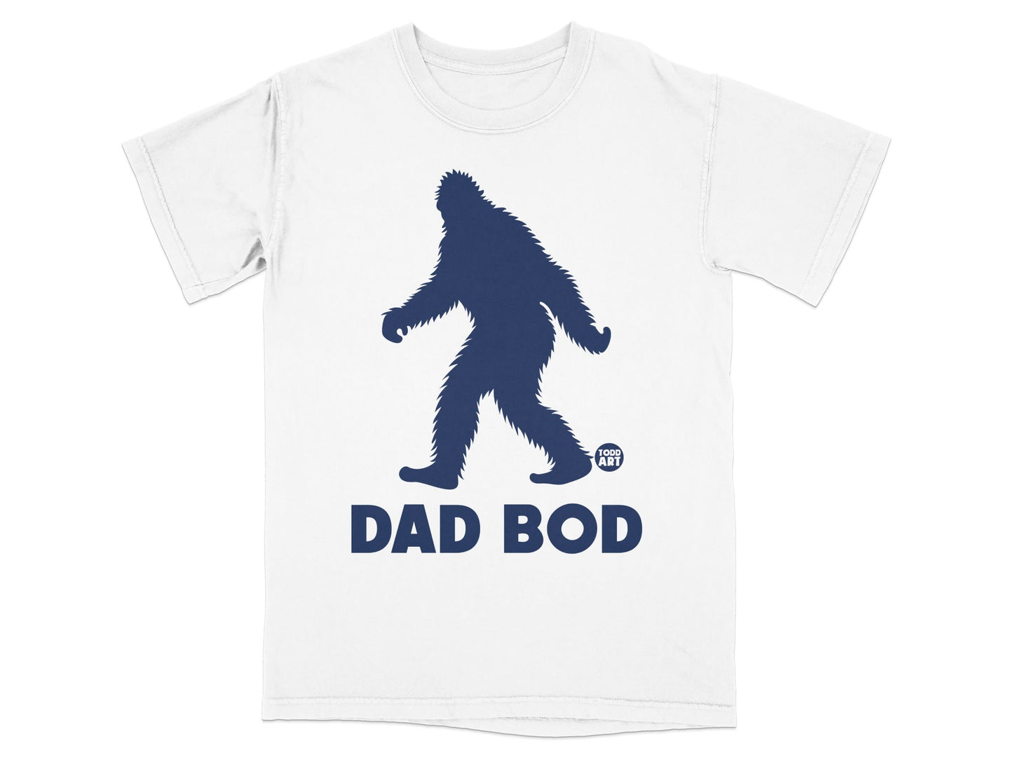 Bigfoot Dad Bod Graphic T-Shirt Bigfoot Design Tee