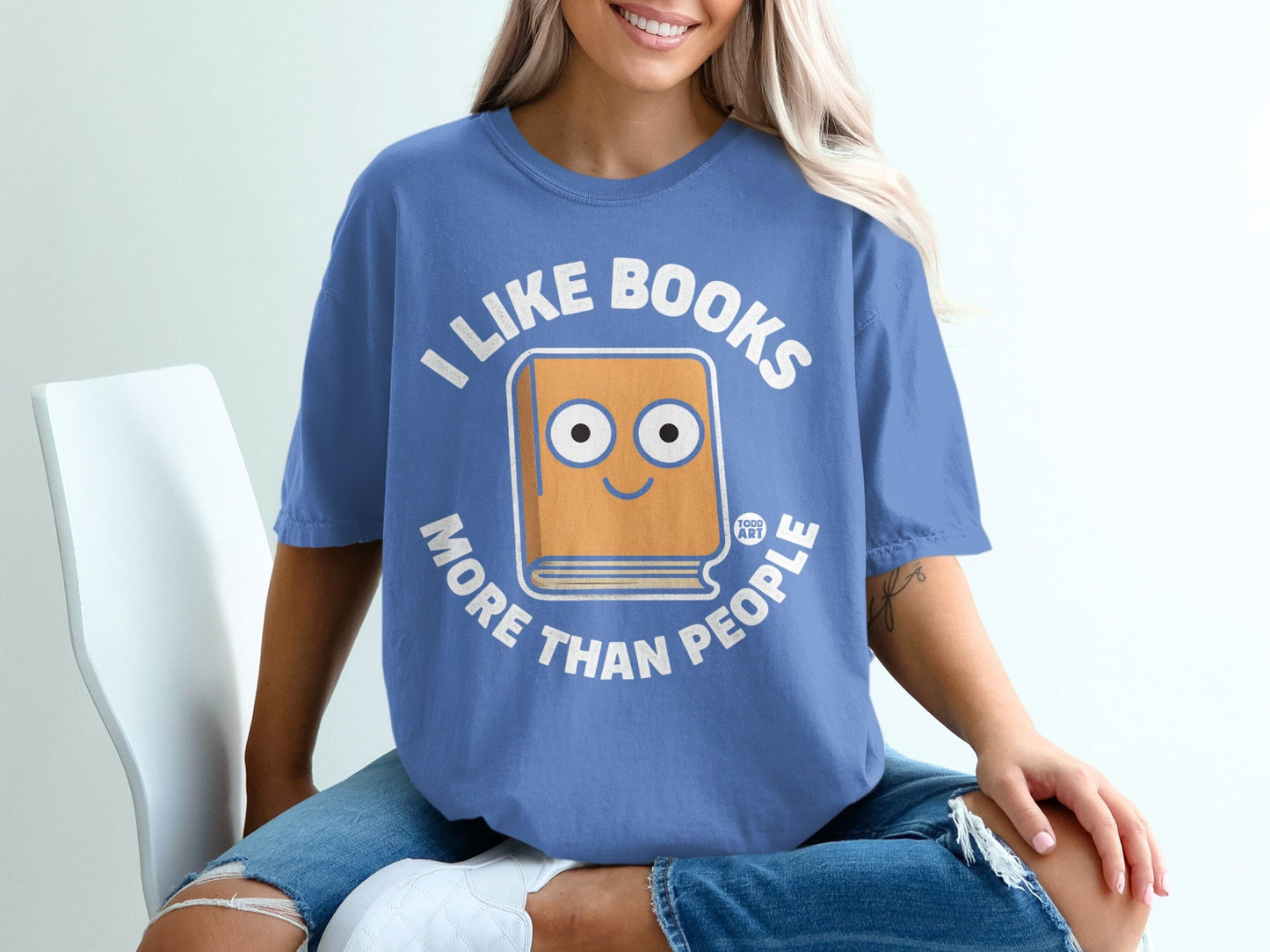 I Like Books More Than People Graphic T-Shirt