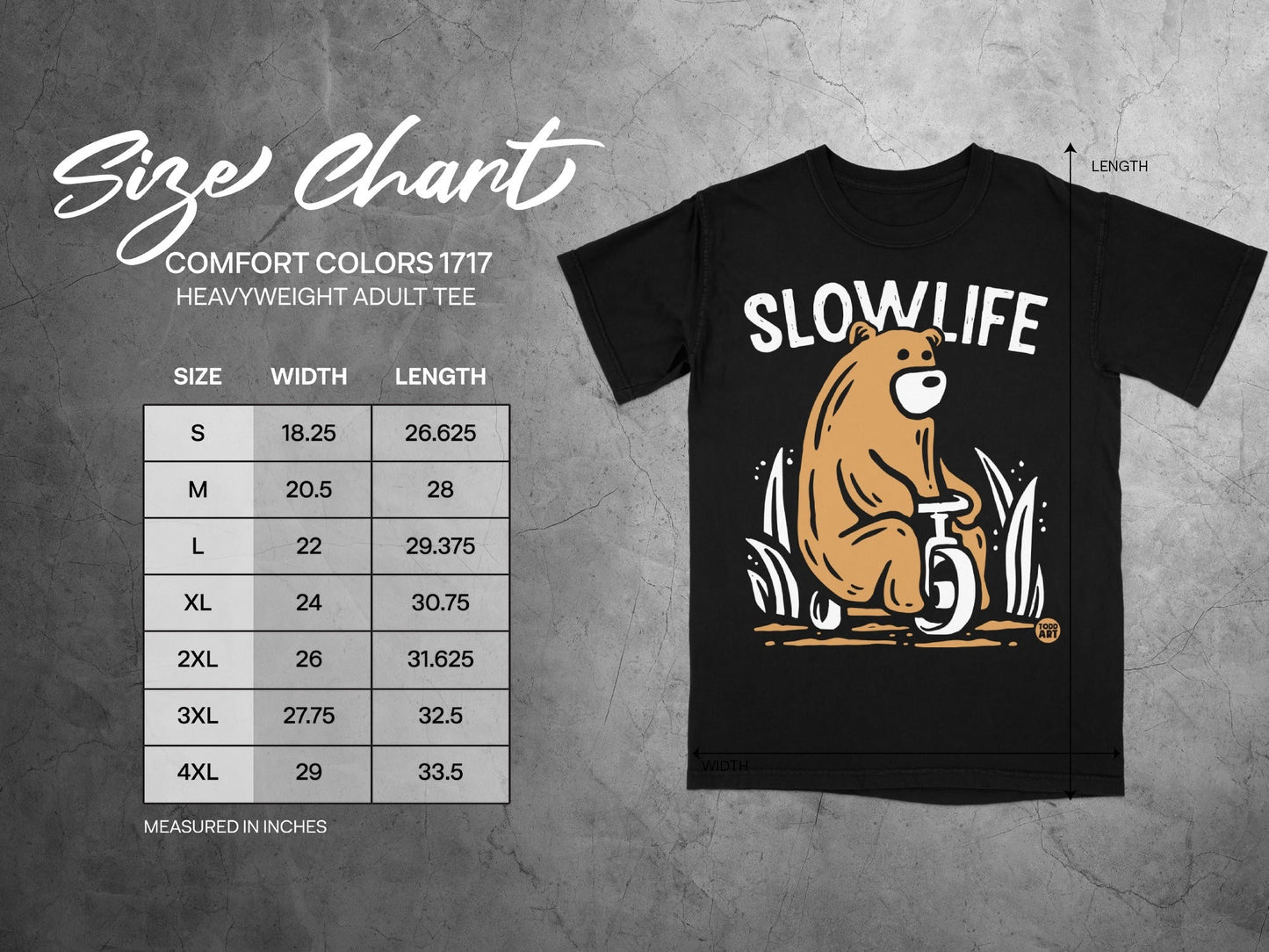 Comfortable Slow Life Bear Graphic Tee Shirt