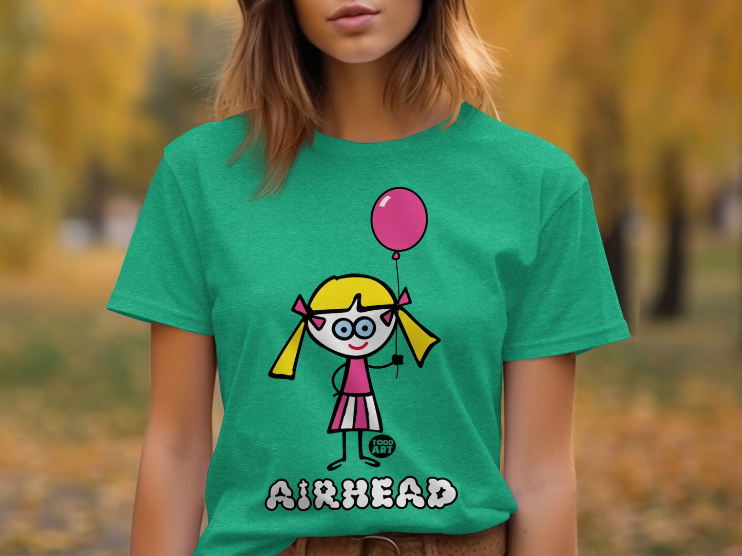 Airhead Cartoon Character Balloon T-Shirt