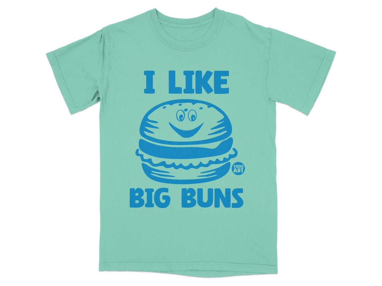 I Like Big Buns Graphic Tee Funny Burger Design Shirt