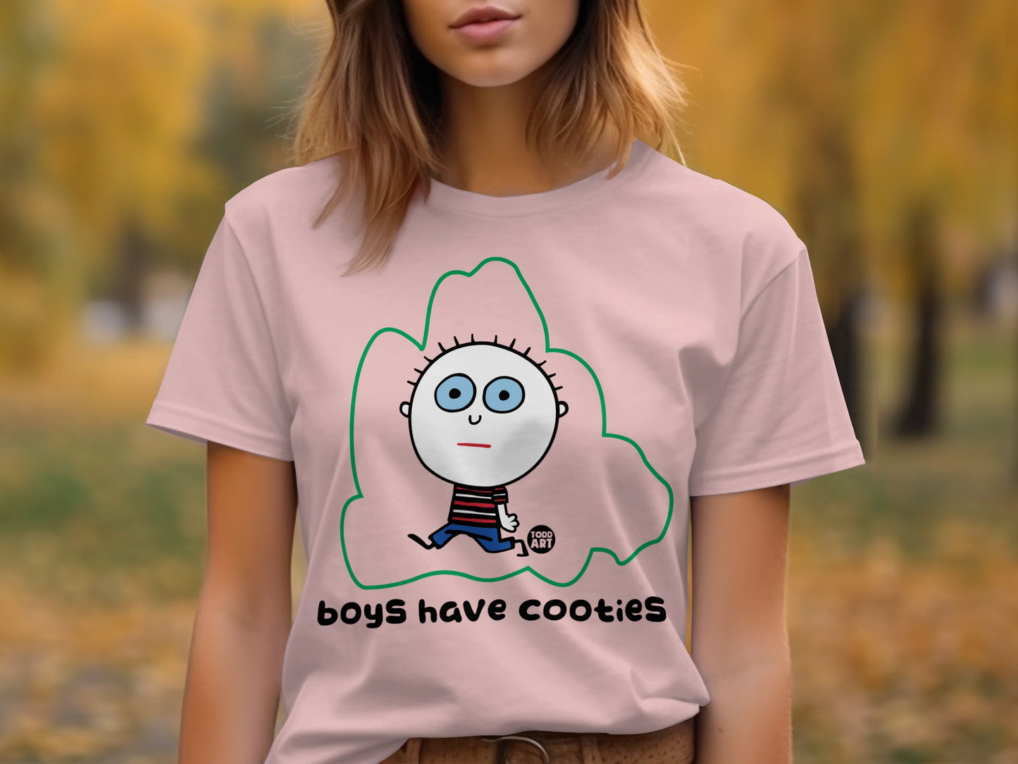 Boys Have Cooties Fun Graphic T-shirt