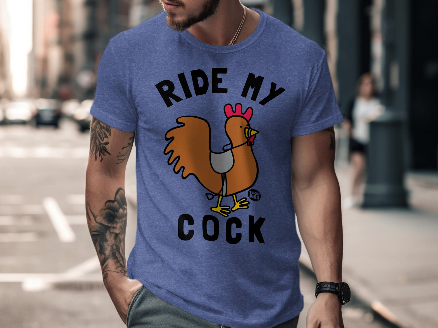 Ride My Cock Graphic Tee for Funny Statements