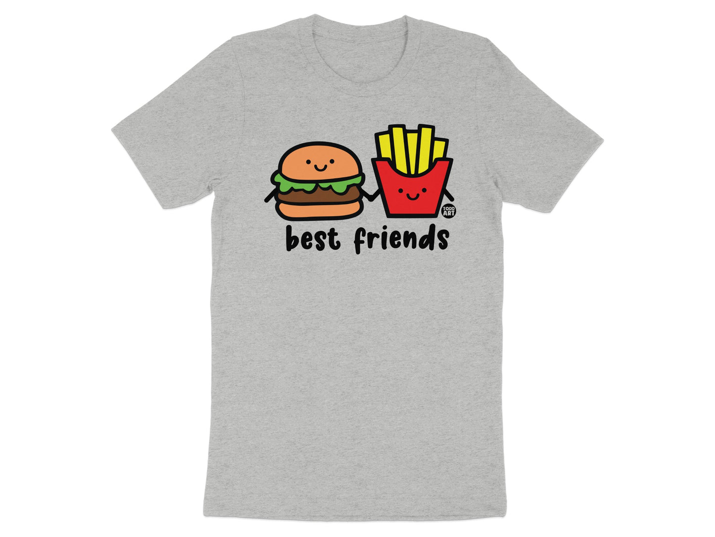 Best Friends Burger and Fries Graphic T-Shirt