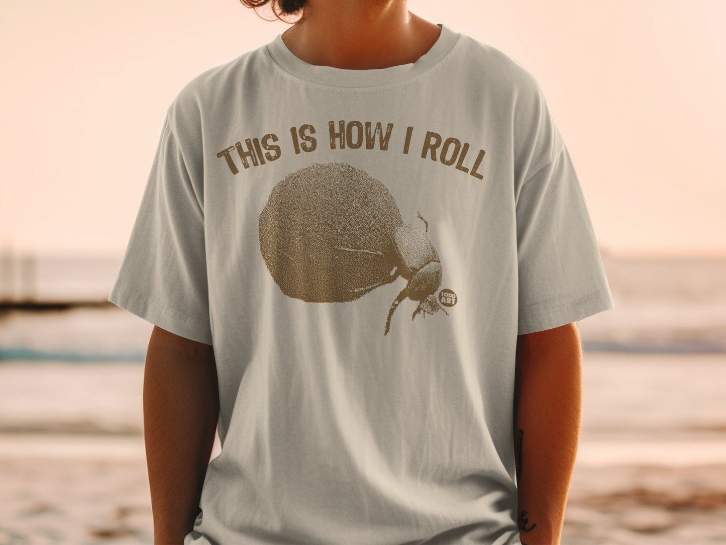 This Is How I Roll Dung Beetle Graphic T-Shirt