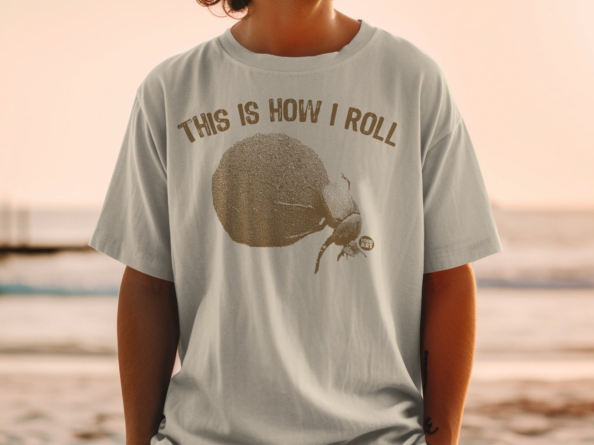 This Is How I Roll Dung Beetle Graphic T-Shirt