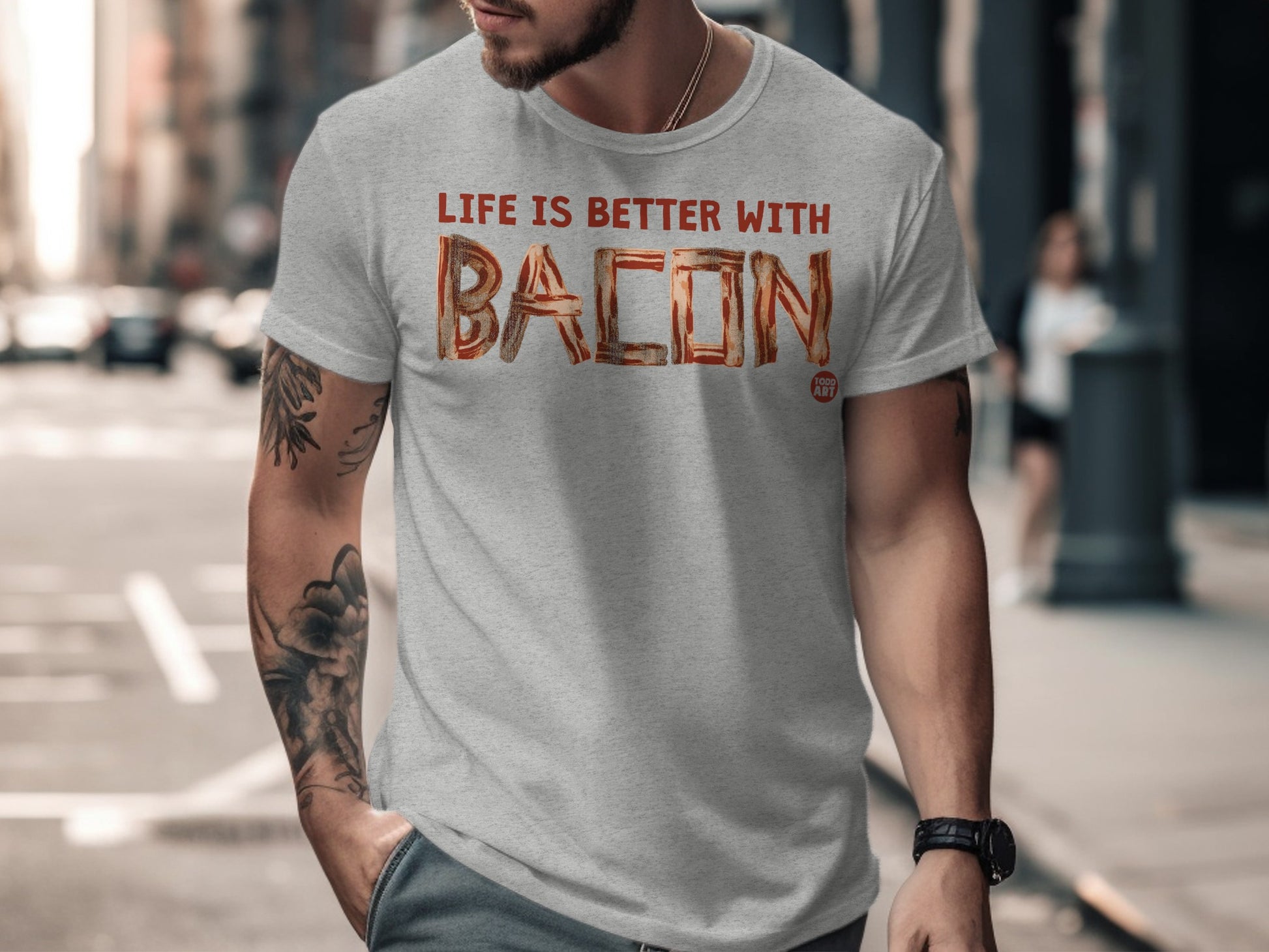 Life Is Better With Bacon Graphic T-shirt