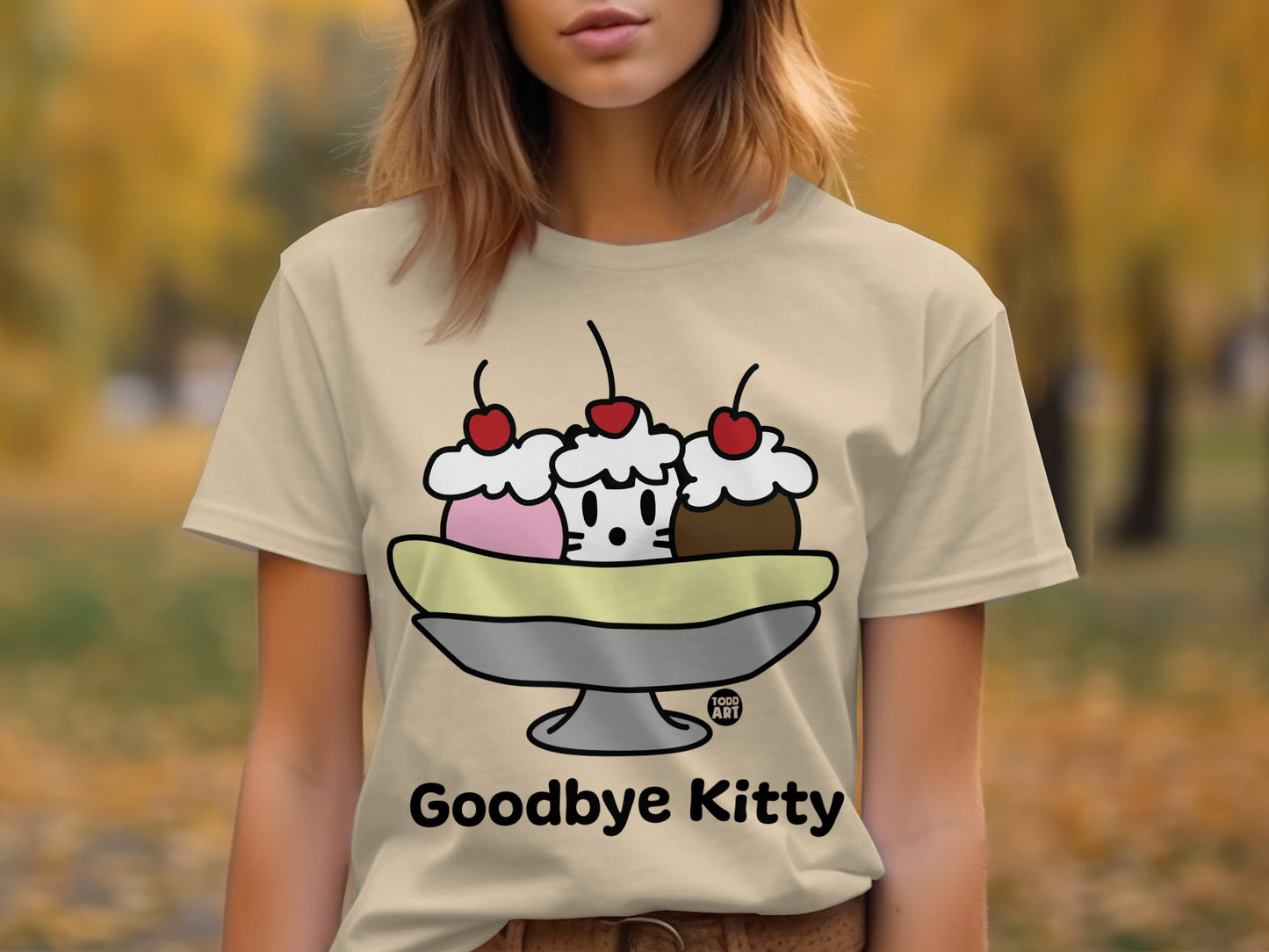 Goodbye Kitty Ice Cream T-Shirt