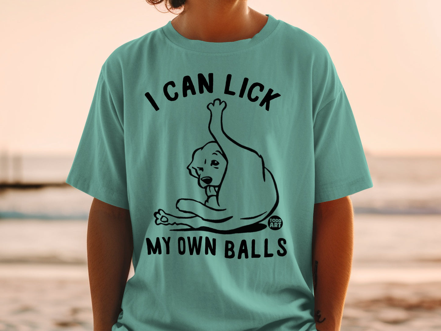 I Can Lick My Own Balls Funny Graphic T-shirt