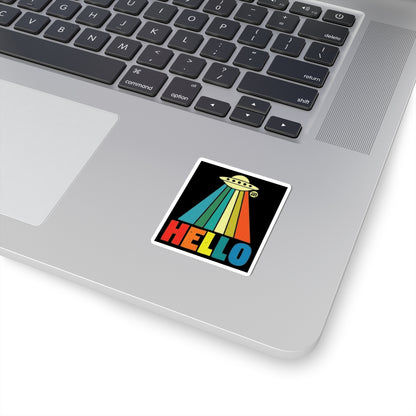 Hello from Space Todd Art Sticker