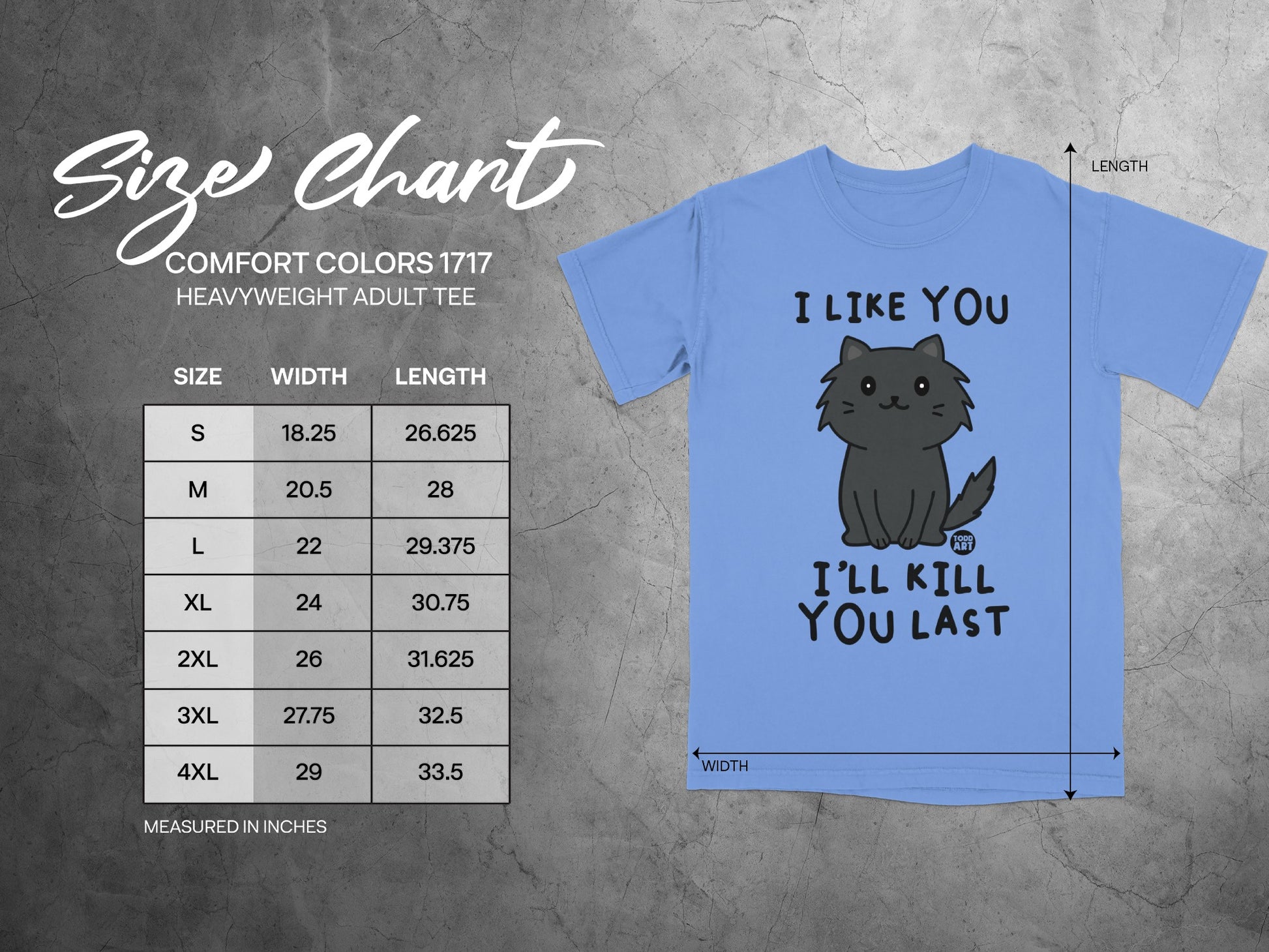 I Like You I'll Kill You Last Cat Graphic Tee Shirt