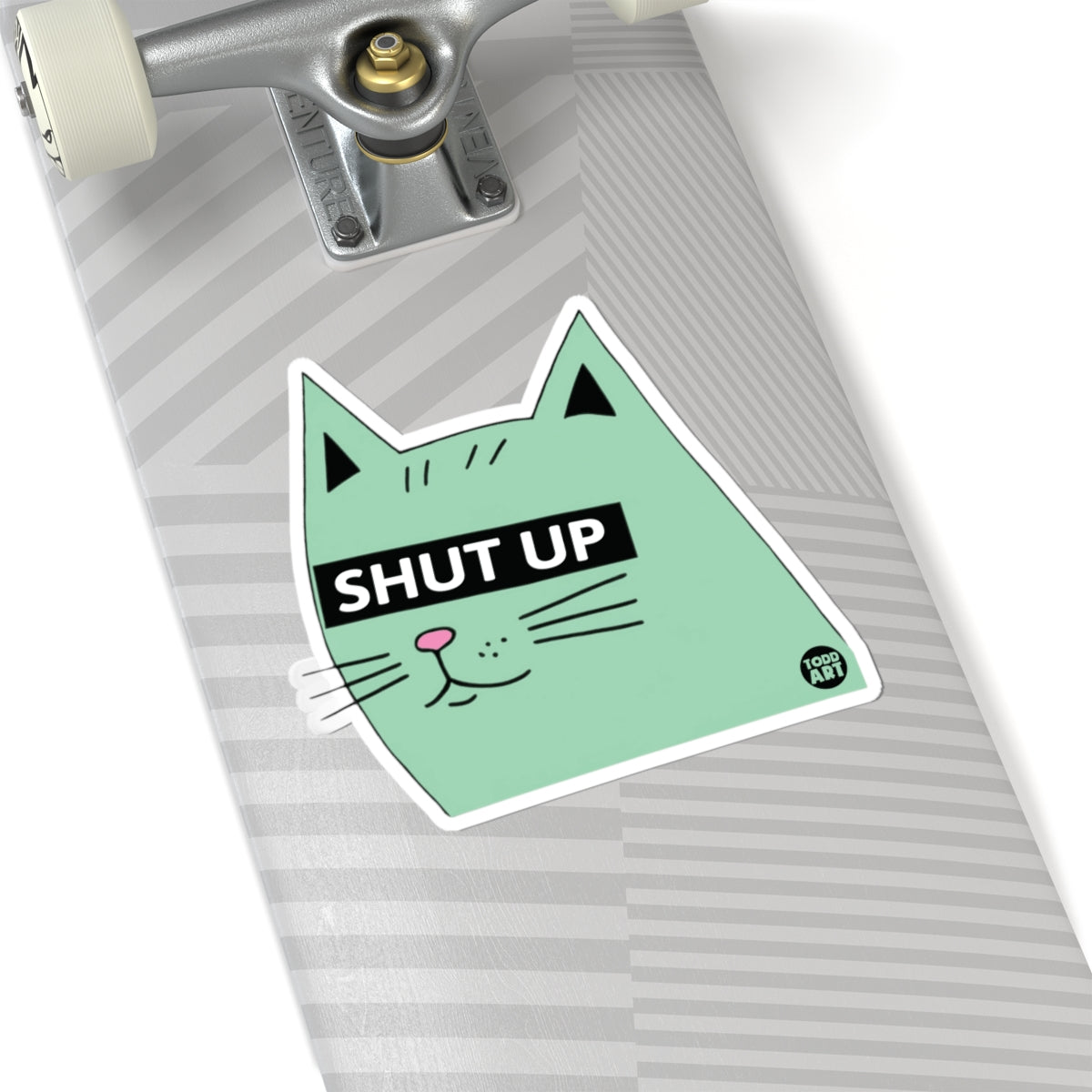 Quiet CatTodd Art Sticker
