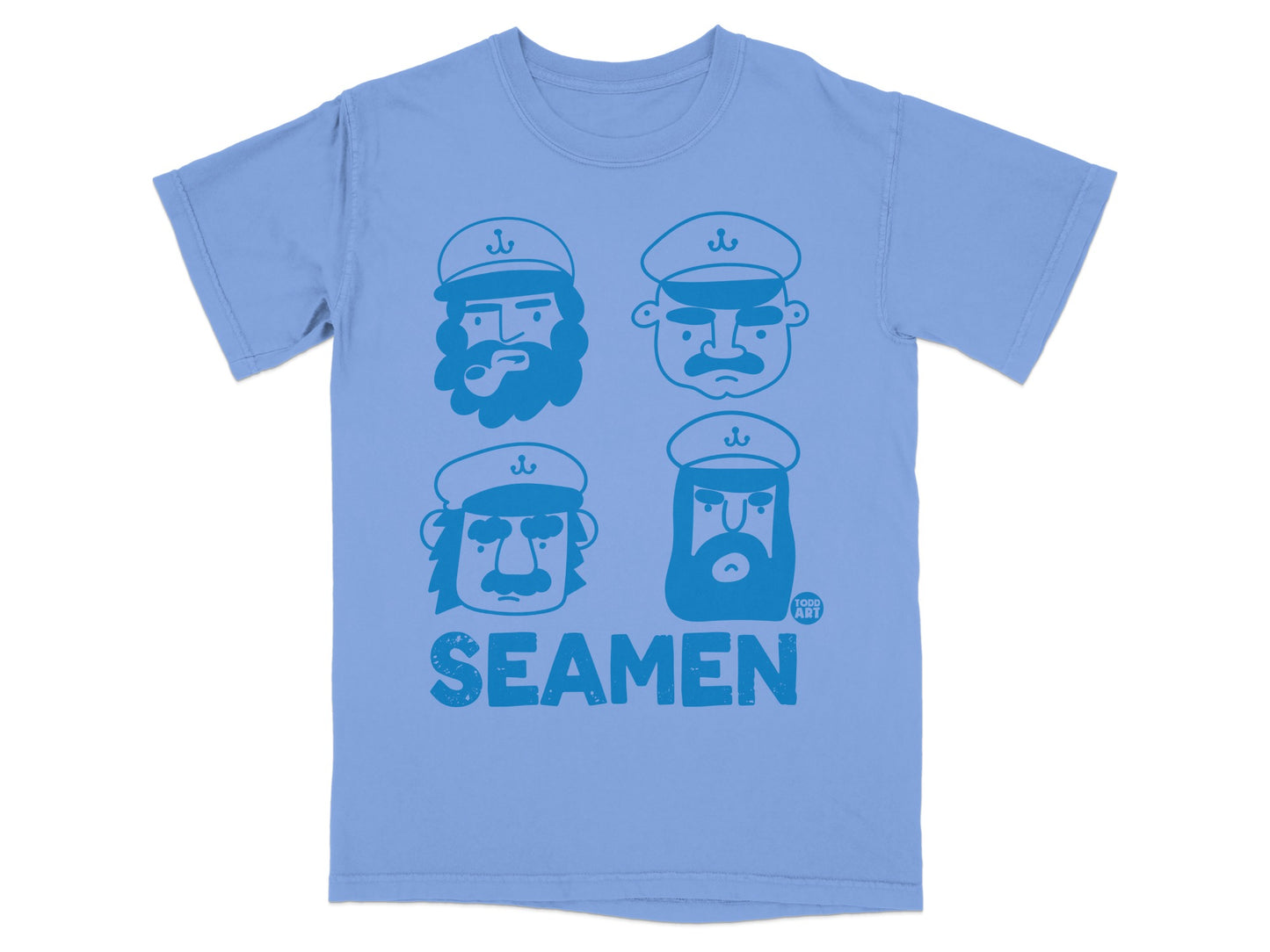 Seamen Todd Art Captain Faces Sky Blue product type