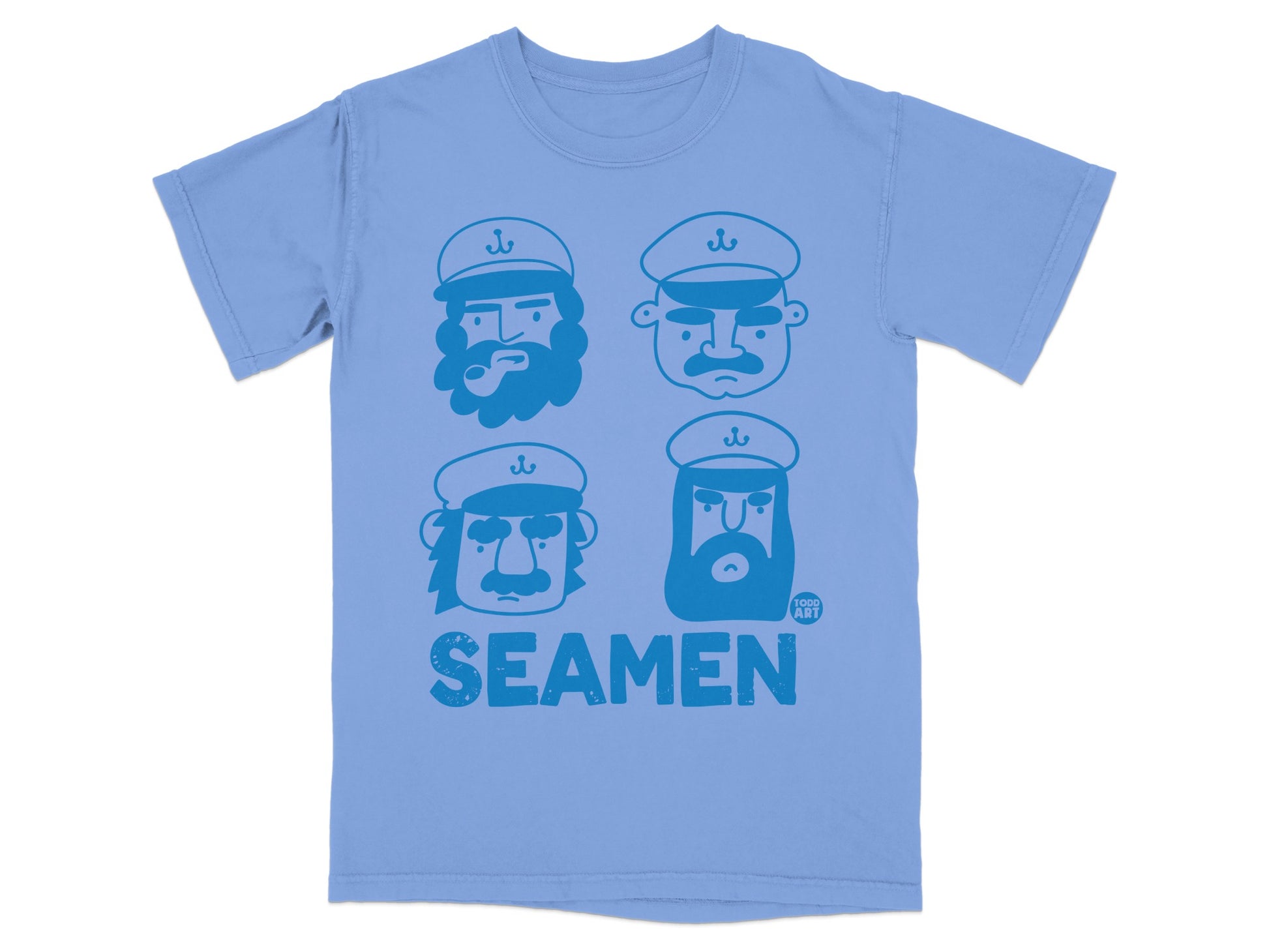 Seamen Todd Art Captain Faces Sky Blue product type