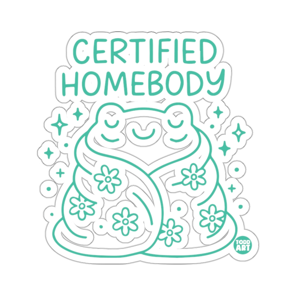 Certified Homebody Frog Blanket Sparkles Flowers 