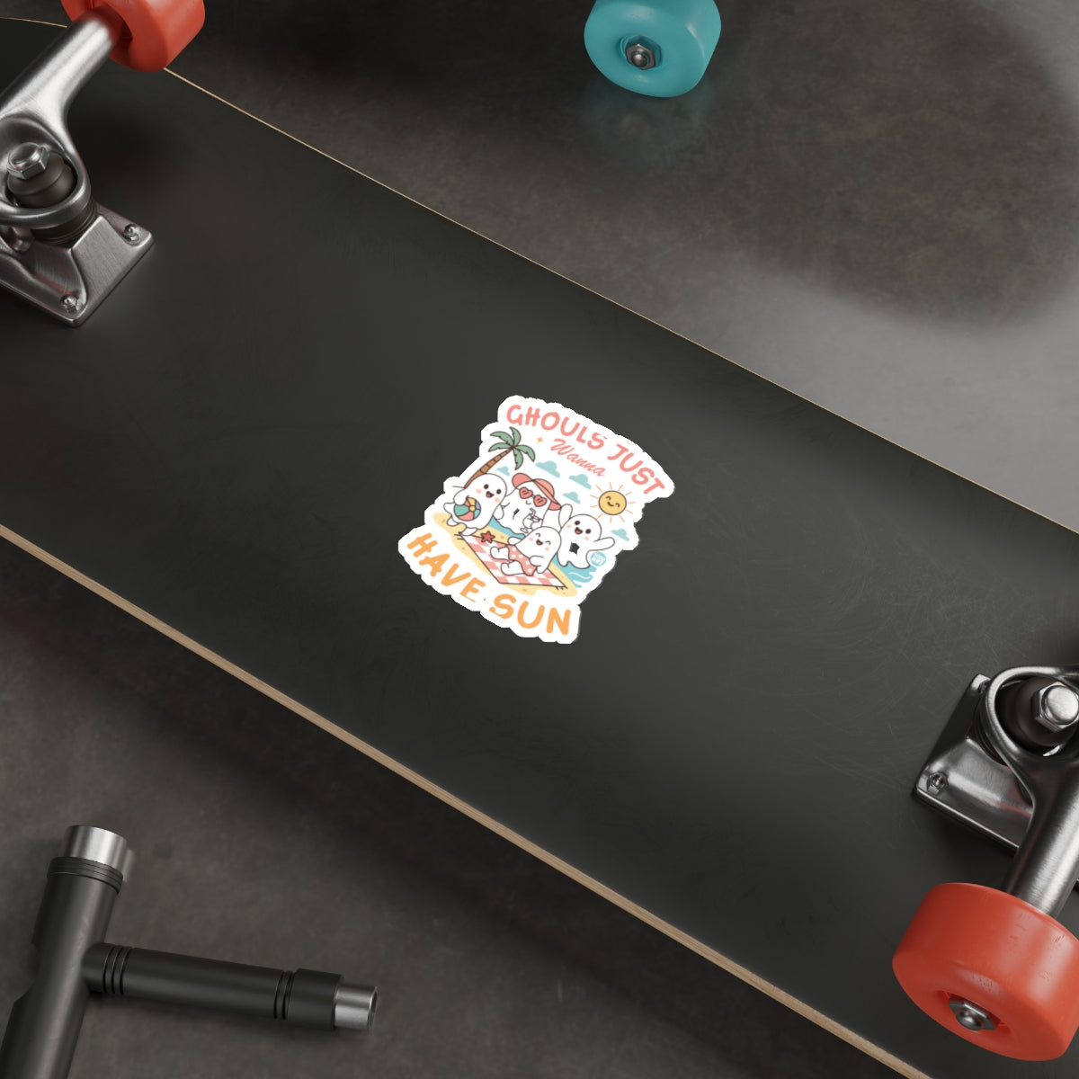 Ghouls Just Wanna Have Sun Skateboard Sticker