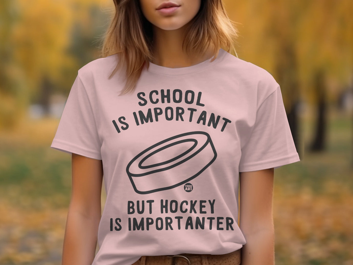 School Is Important But Hockey Is Importanter Shirt