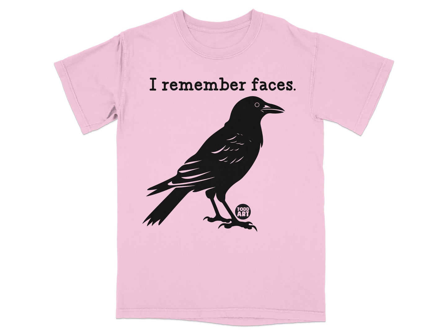 I Remember Faces Crow Todd Art Graphic T-shirt