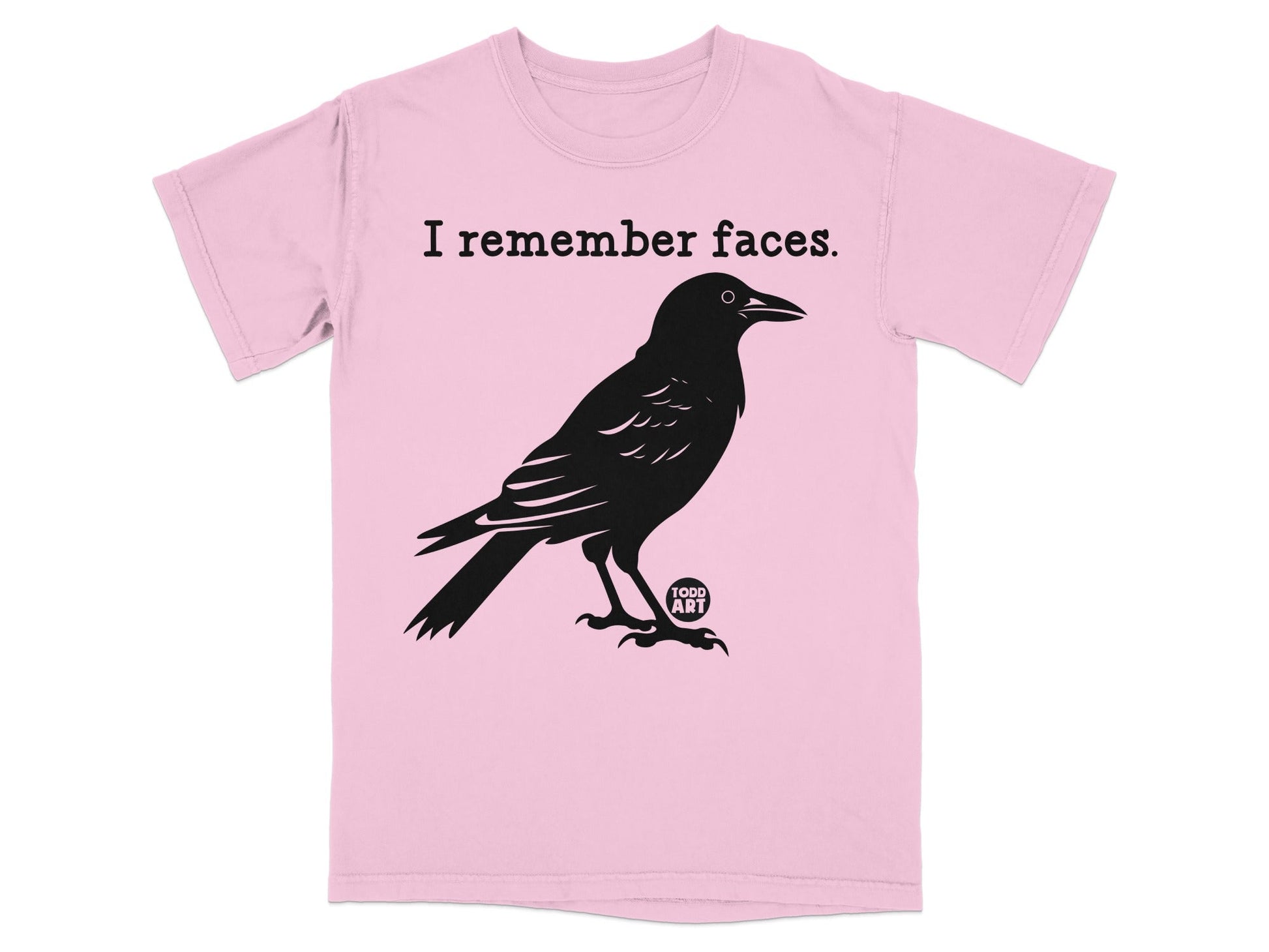 I Remember Faces Crow Todd Art Graphic T-shirt