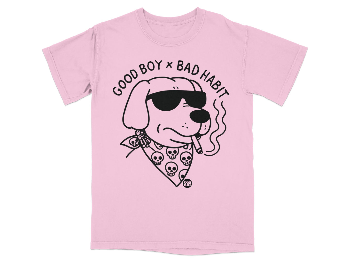 Good Boy Bad Habit Graphic Tee Vintage Style Shirt
