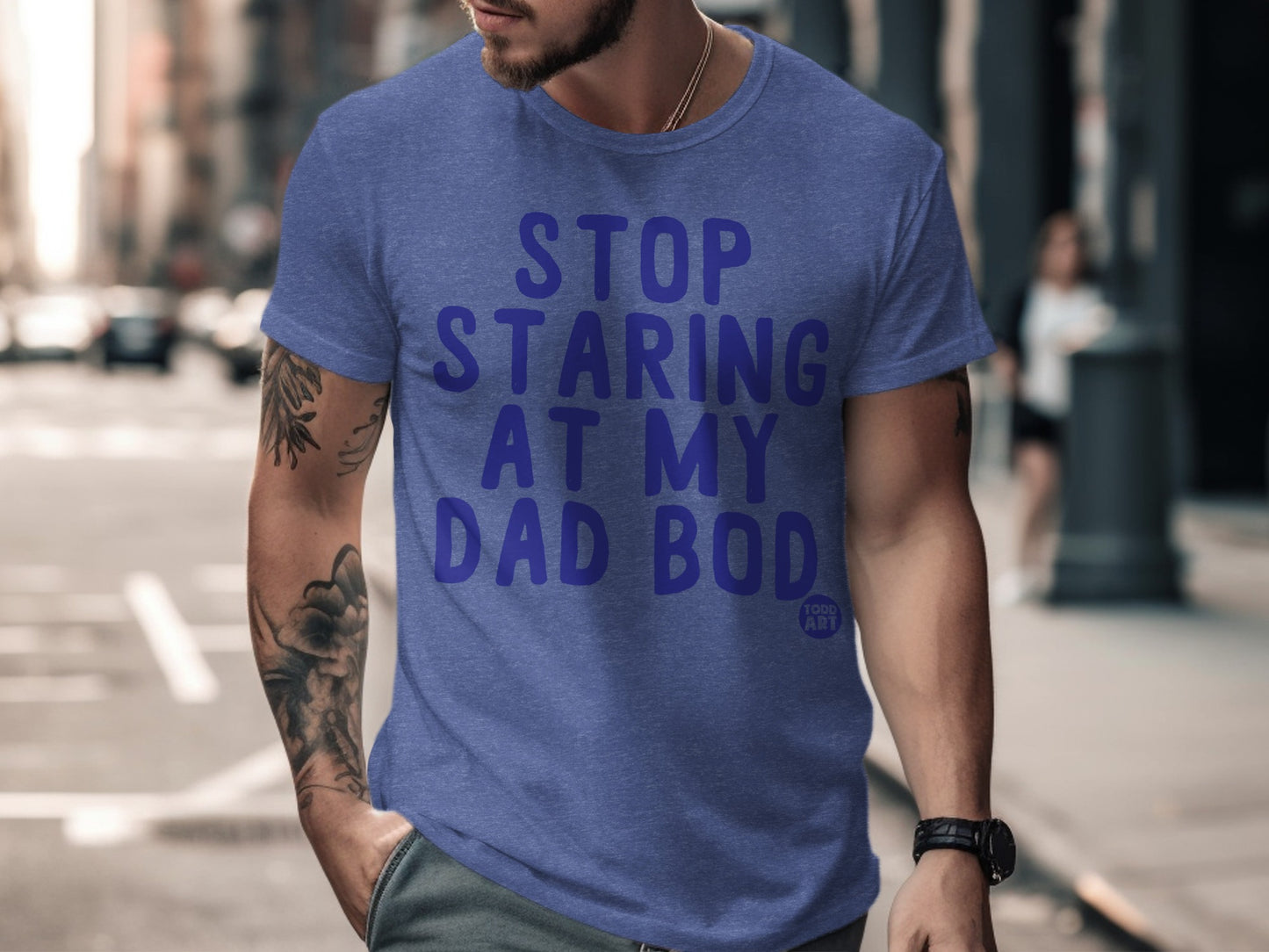 Stop Staring At My Dad Bod T-shirt fun gift tee