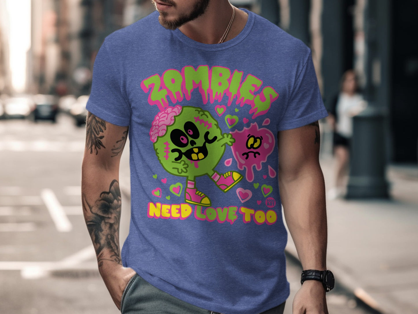 Zombies Need Love Too Graphic Tee