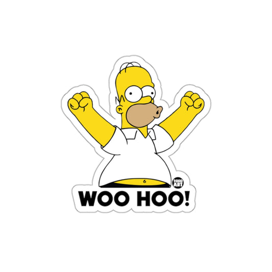 Woo Hoo! Homer Celebratory Pose Graphic Art sticker