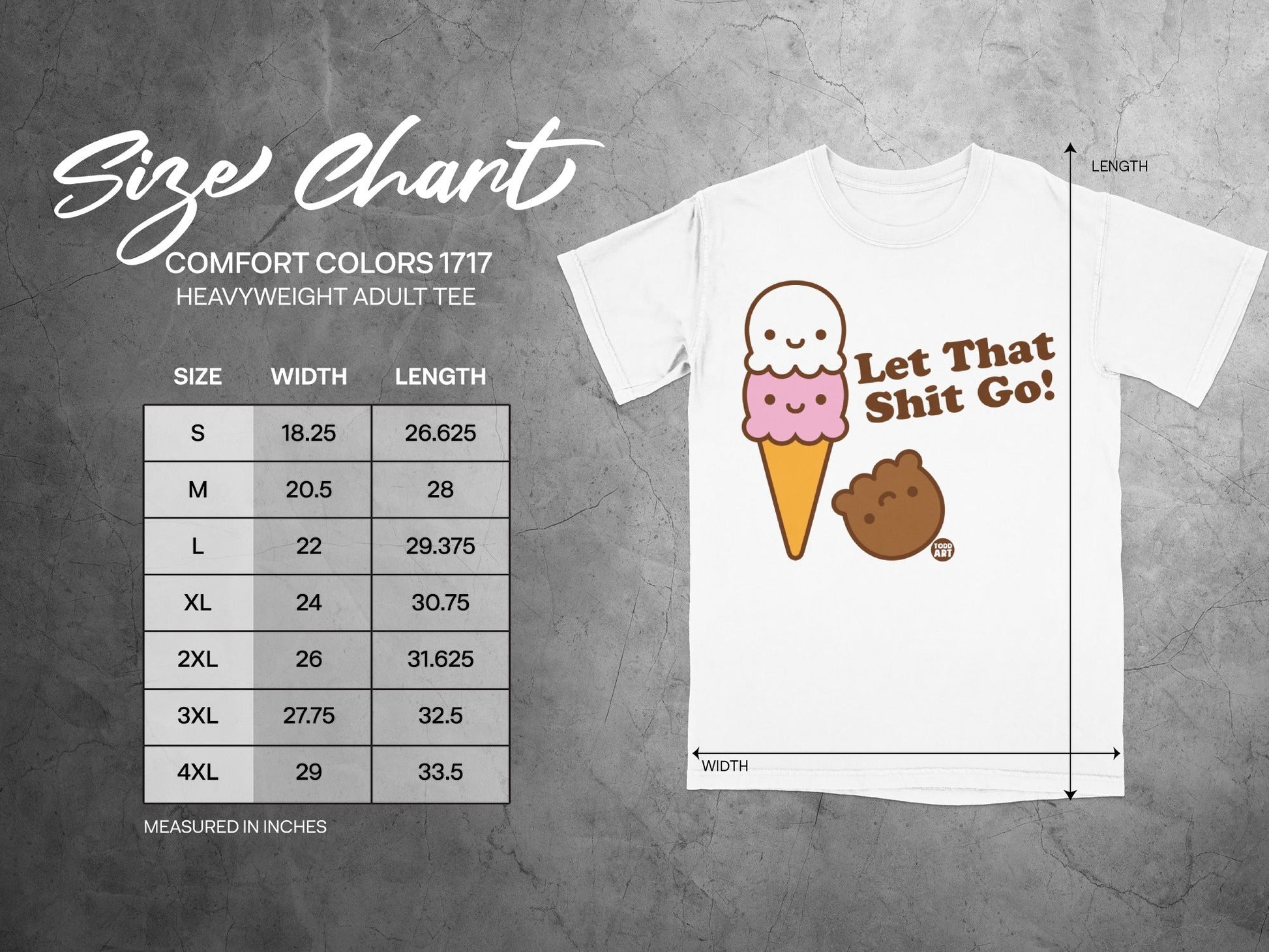 Let That Shit Go Ice Cream Cone Graphic Tee