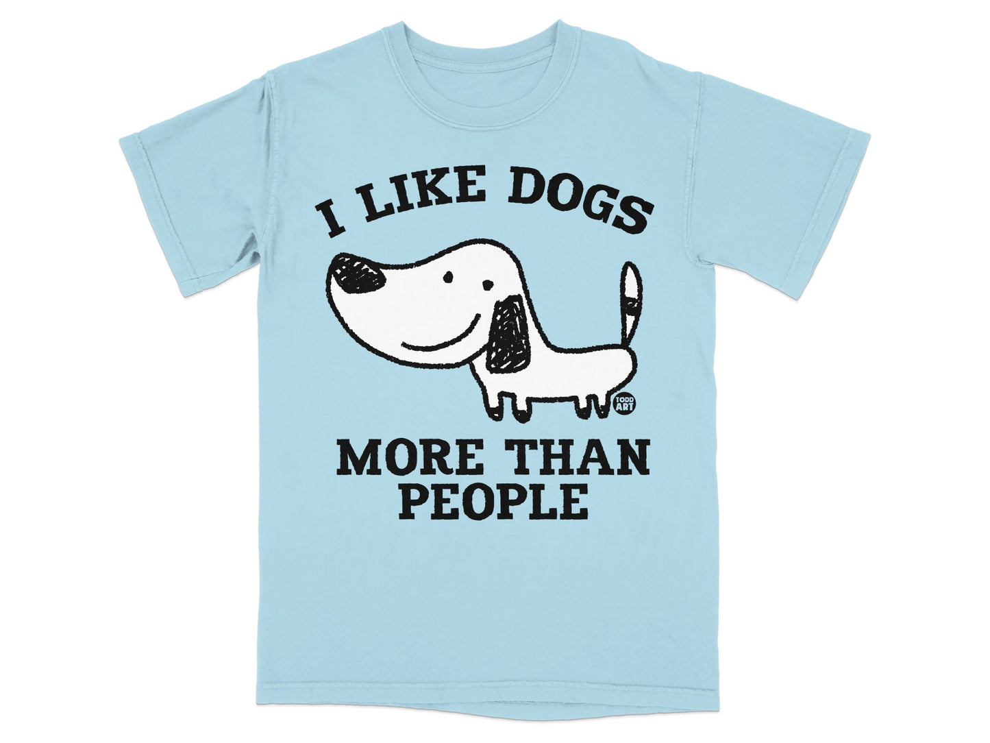 I Like Dogs More Than People Funny T-Shirt