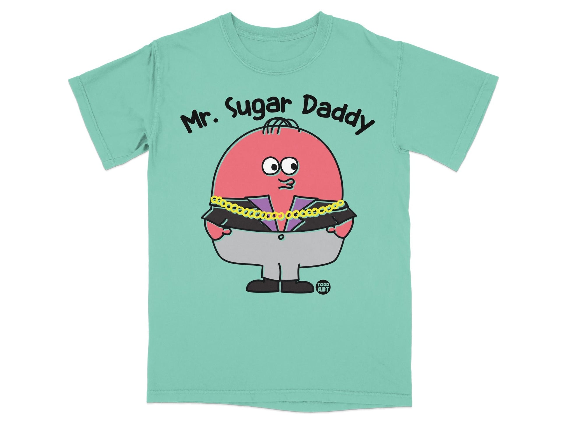 Mr. Sugar Daddy Cartoon Character T-shirt