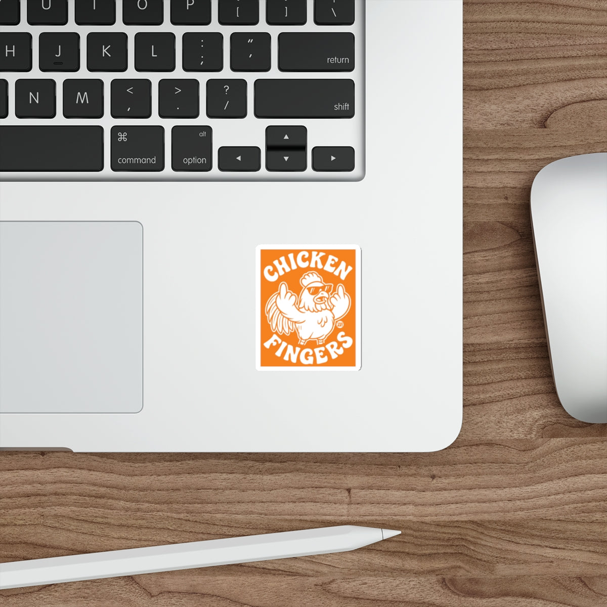 Chicken Fingers Funny Sticker for Personalizing Devices