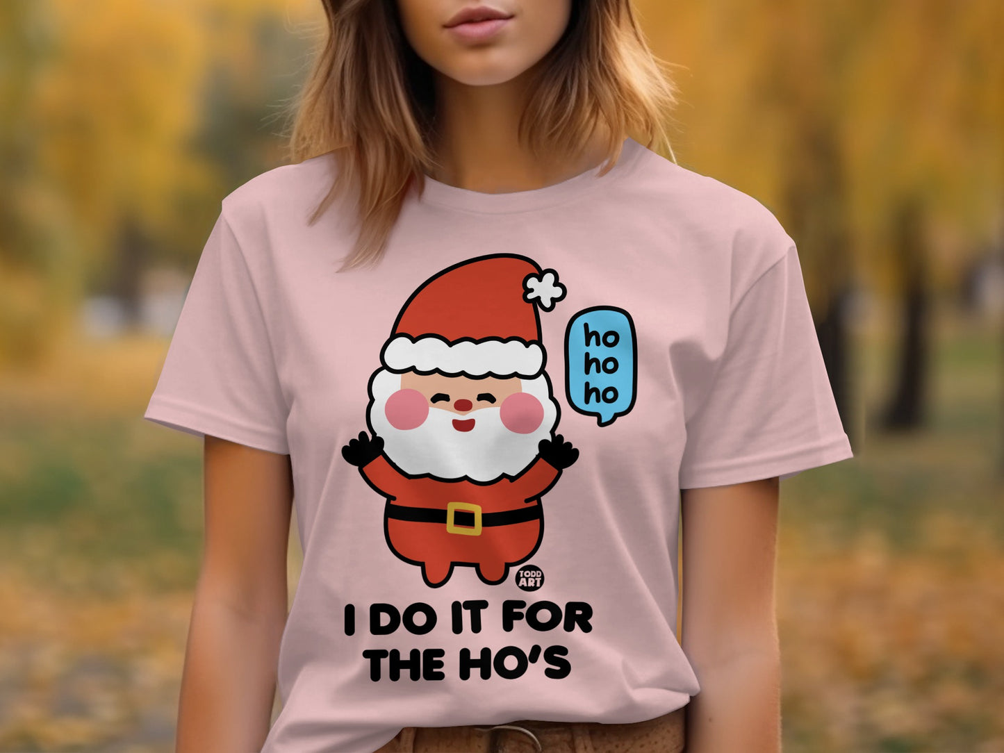 I Do It For The Ho's Fun Santa Claus T-shirt