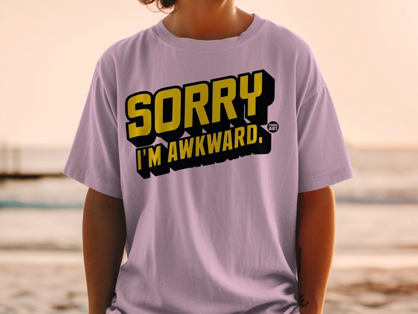 Sorry I'm Awkward Todd Art Unisex T-Shirt