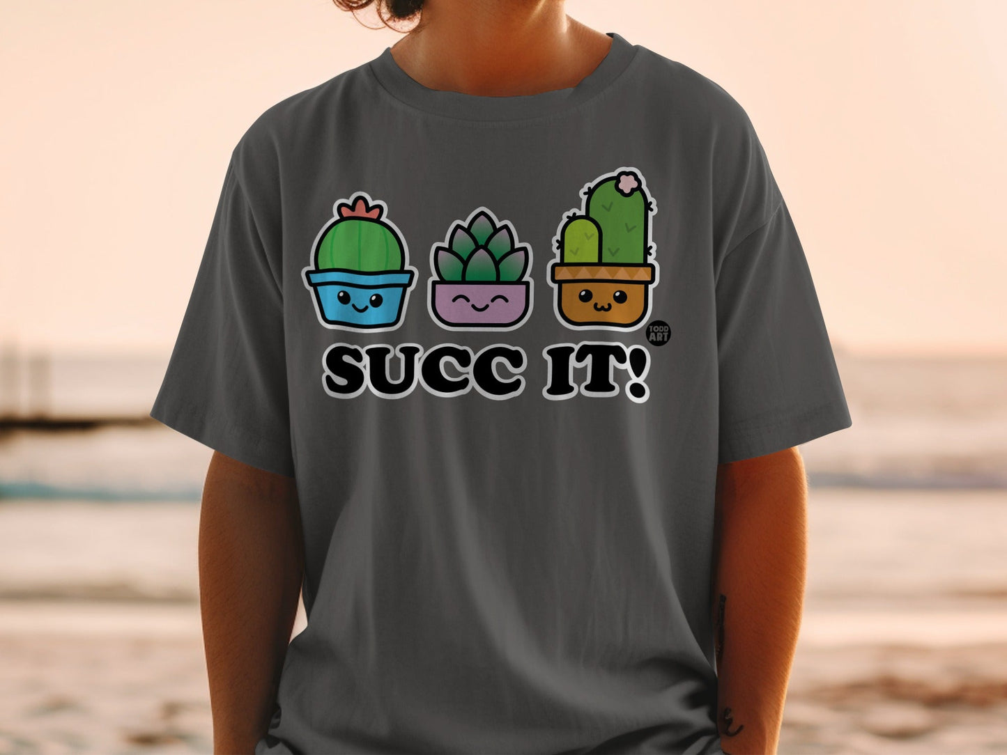 Cute Succulent SUCC IT Graphic Tee Shirt Product