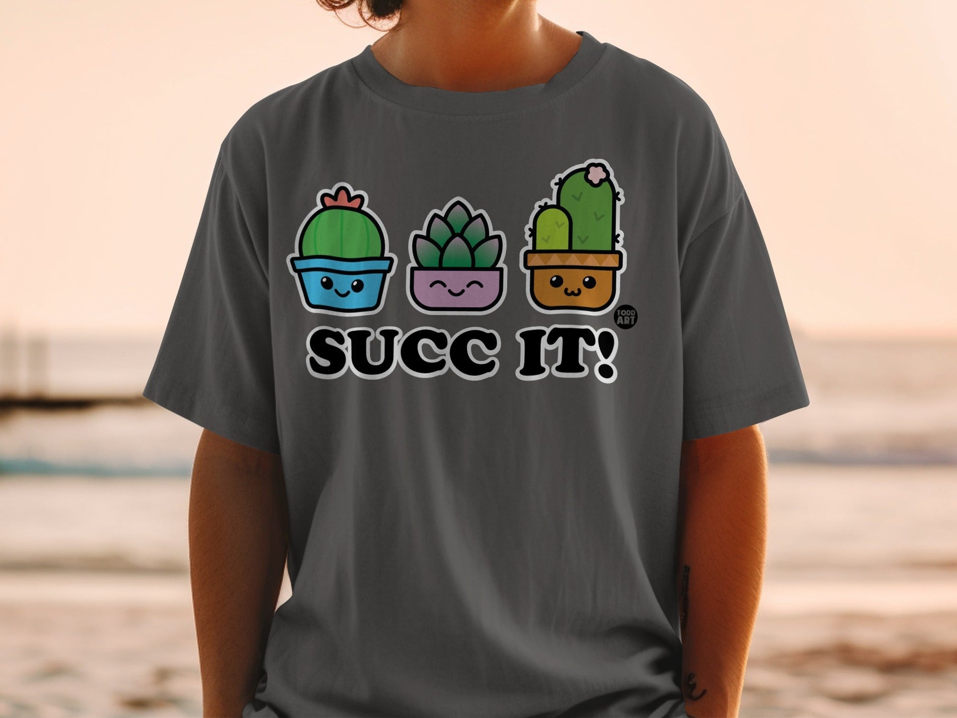 Cute Succulent SUCC IT Graphic Tee Shirt Product