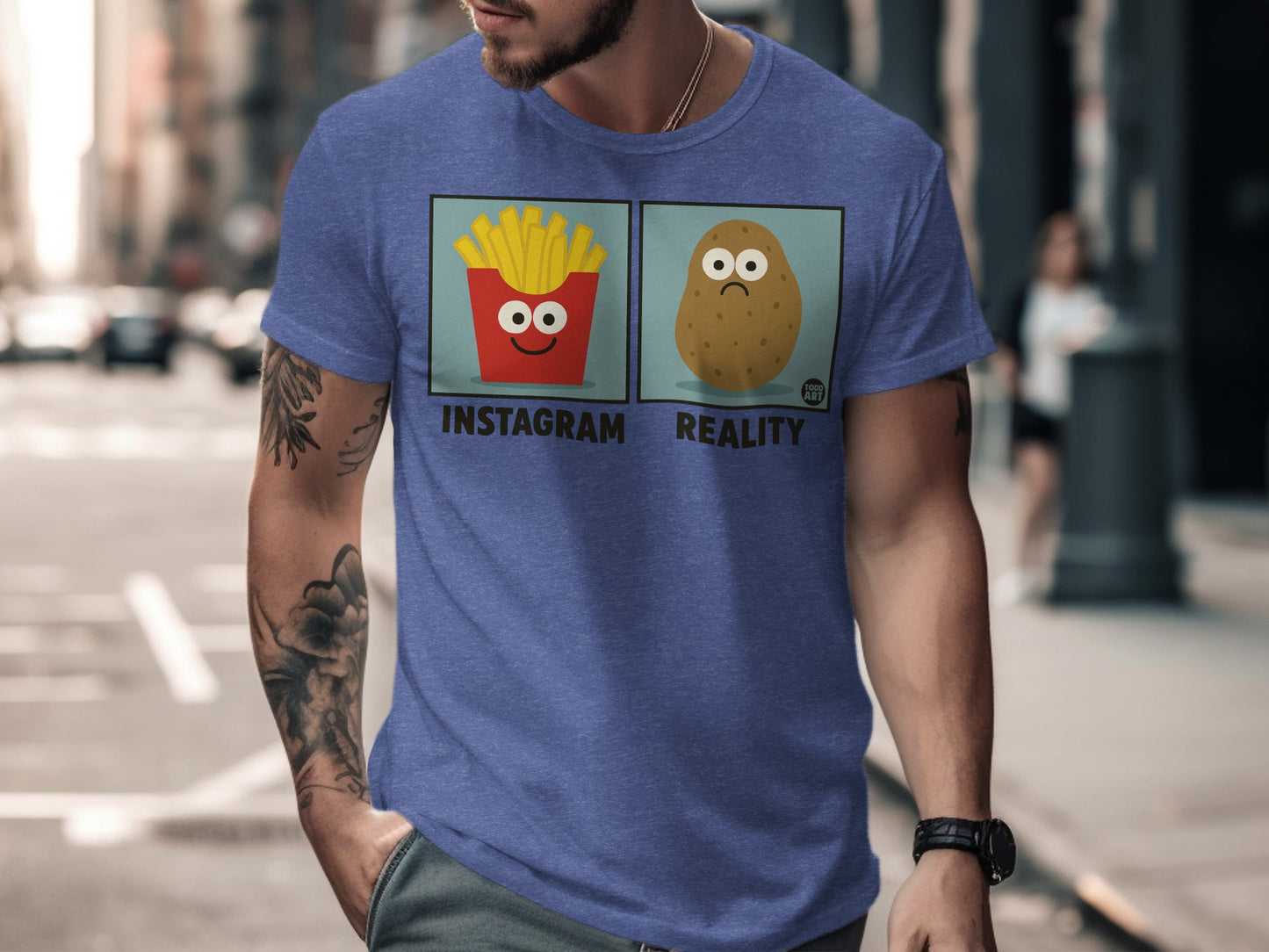 Funny Instagram Reality Graphic T-shirt for Casual Wear