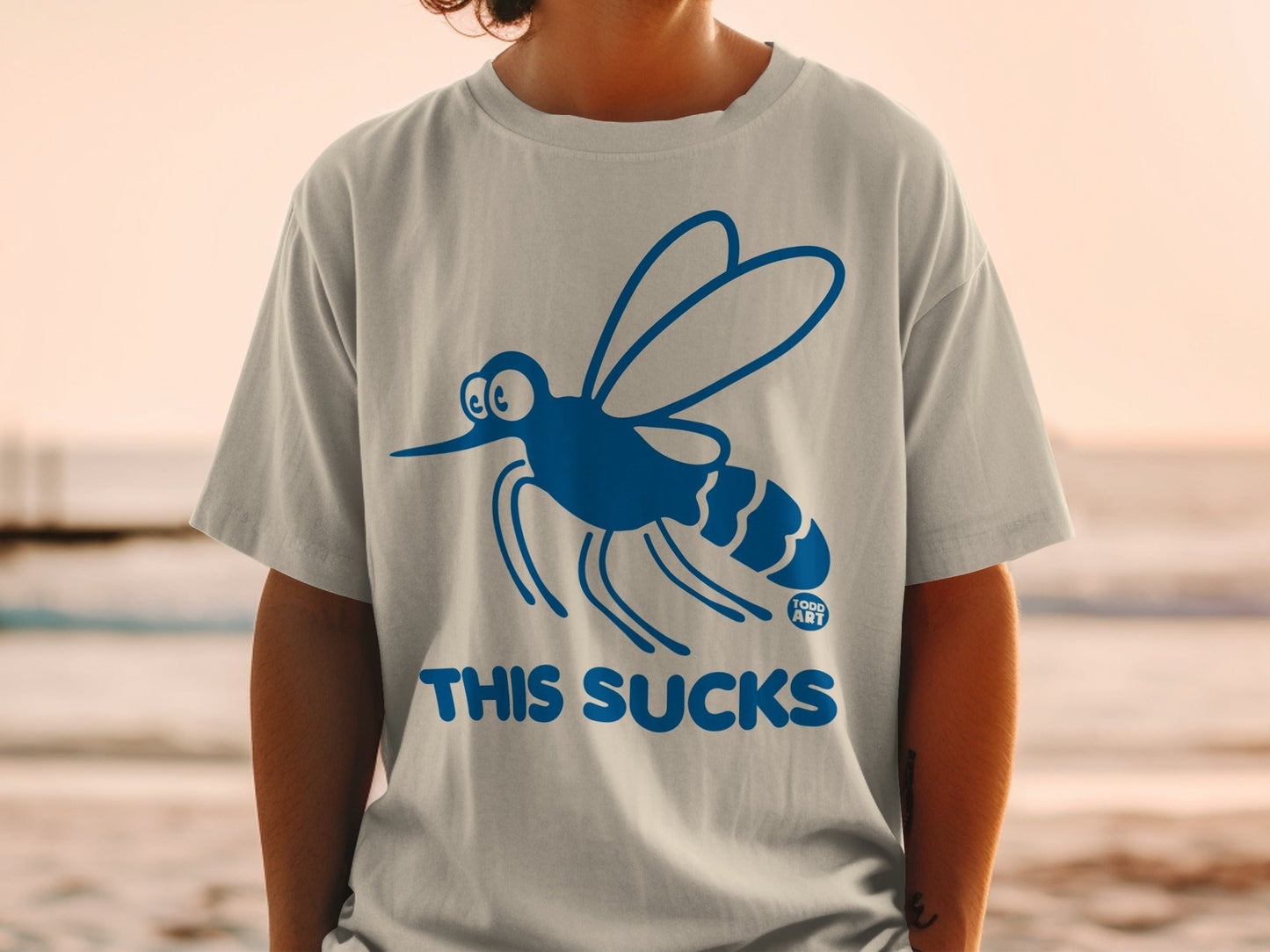 Funny This Sucks Mosquito Design T-Shirt Product