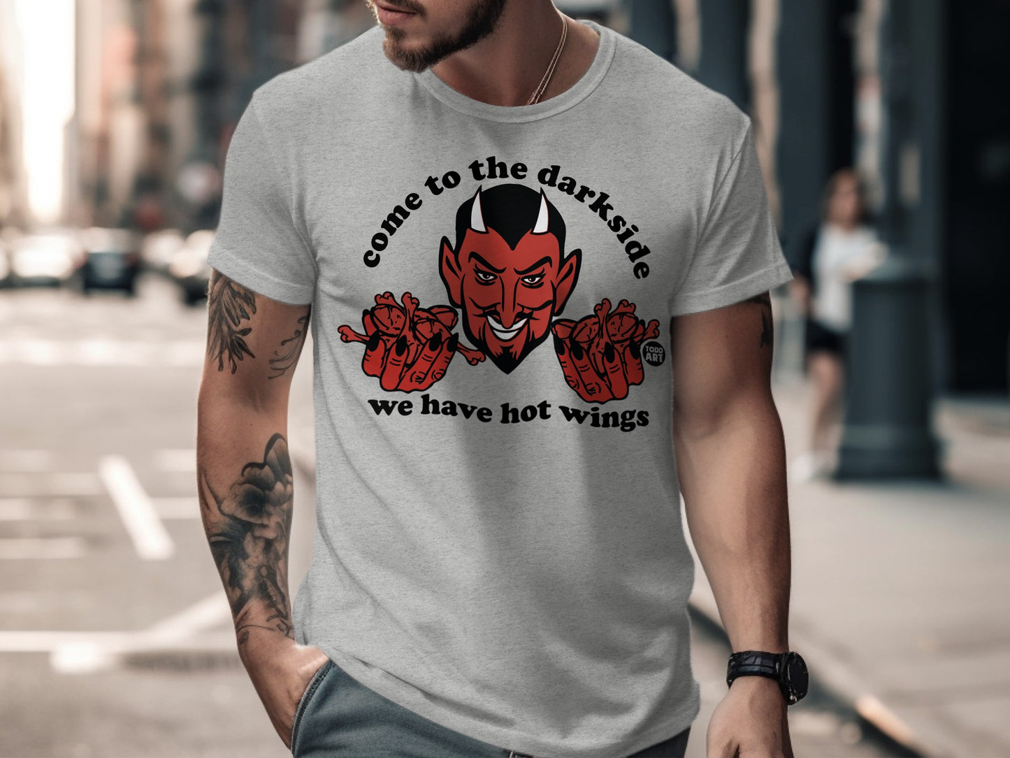 Come to the Darkside We Have Hot Wings T-Shirt