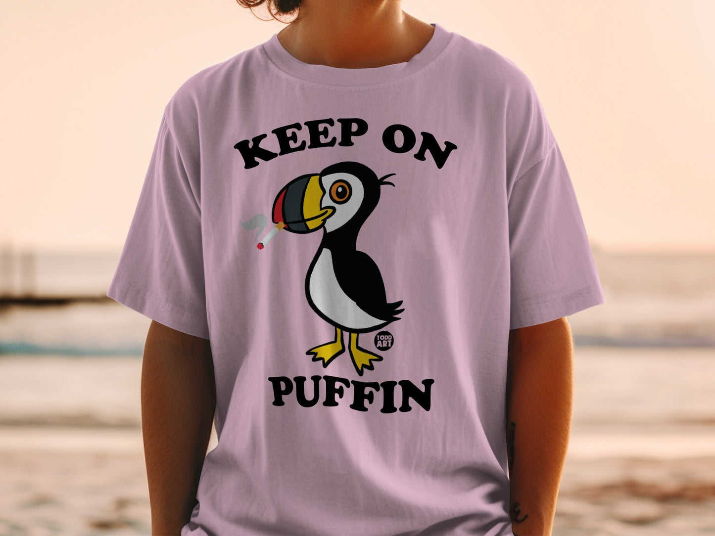 Keep On Puffin Graphic T-Shirt for Trendy Casual Look