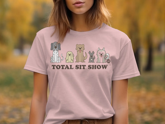 Funny Dogs Total Sit Show Graphic T-Shirt Product