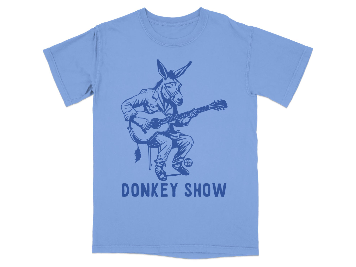 Donkey Show Graphic T-Shirt with Guitar Player Design