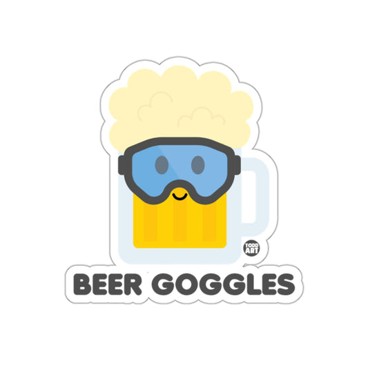 Smiling Mug with Beer Goggles Sticker Product