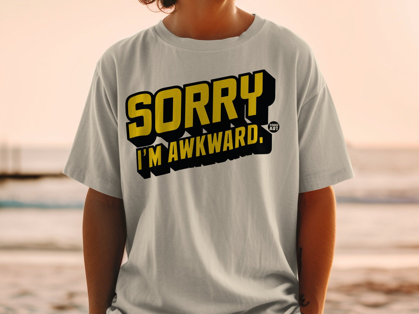 Sorry I'm Awkward Graphic T-Shirt for Humor Enthusiasts
