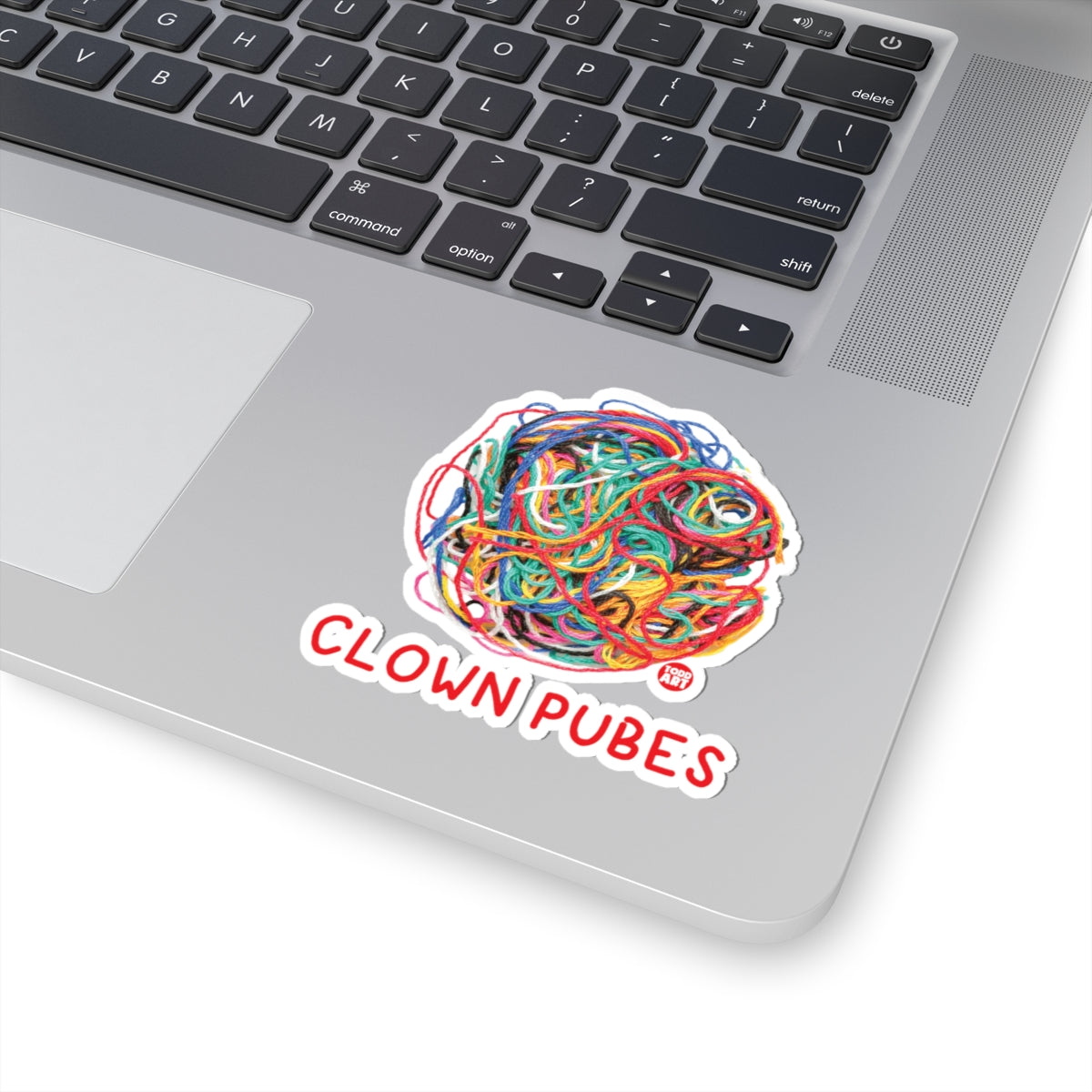 Clown PubesTodd Art Sticker
