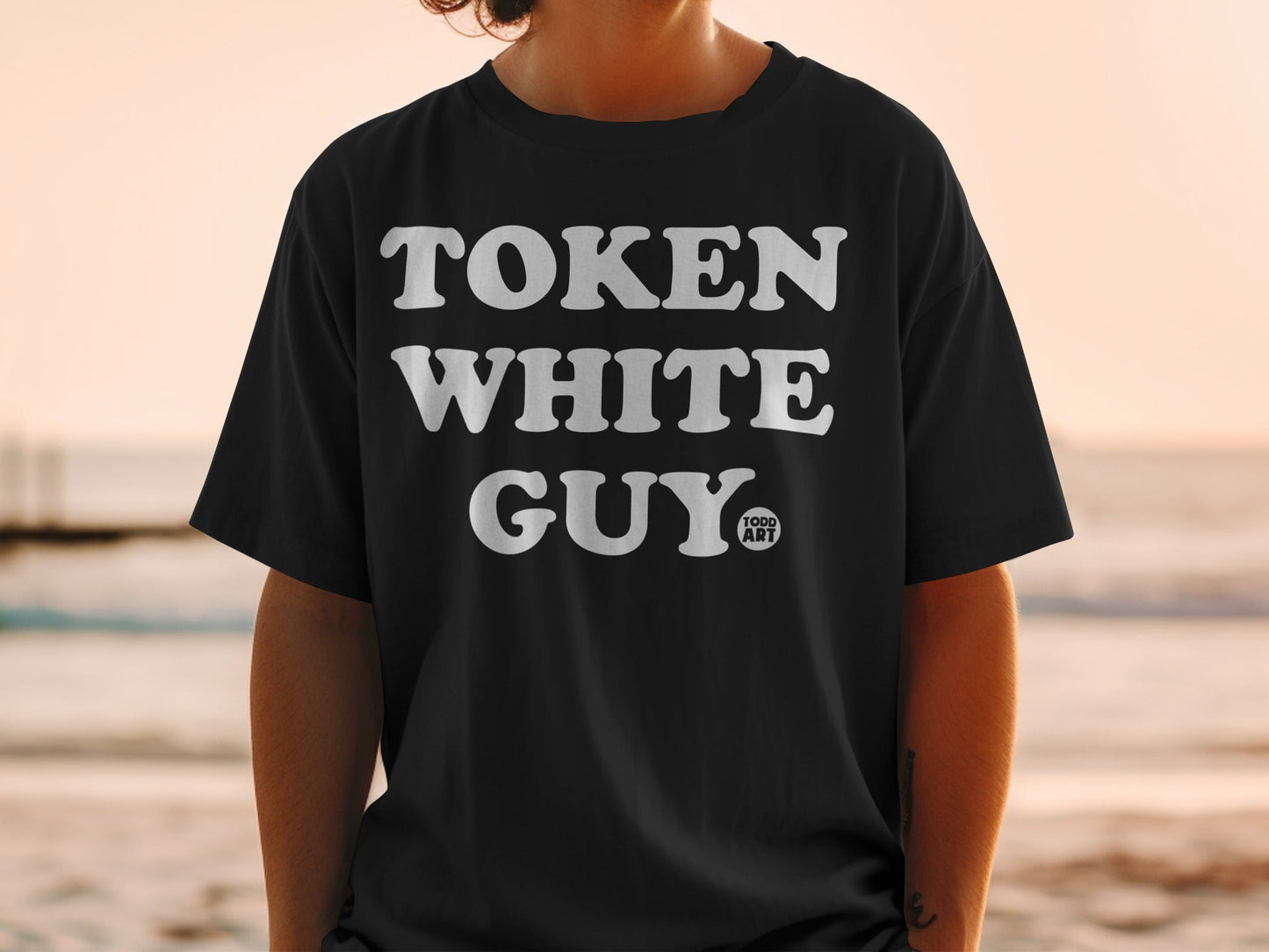 Token White Guy Todd Art Graphic T-shirt